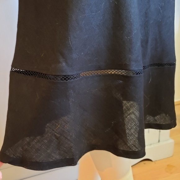 Tristan & Iseut Linen Dress with Ruffled Hem M - Picture 3 of 5